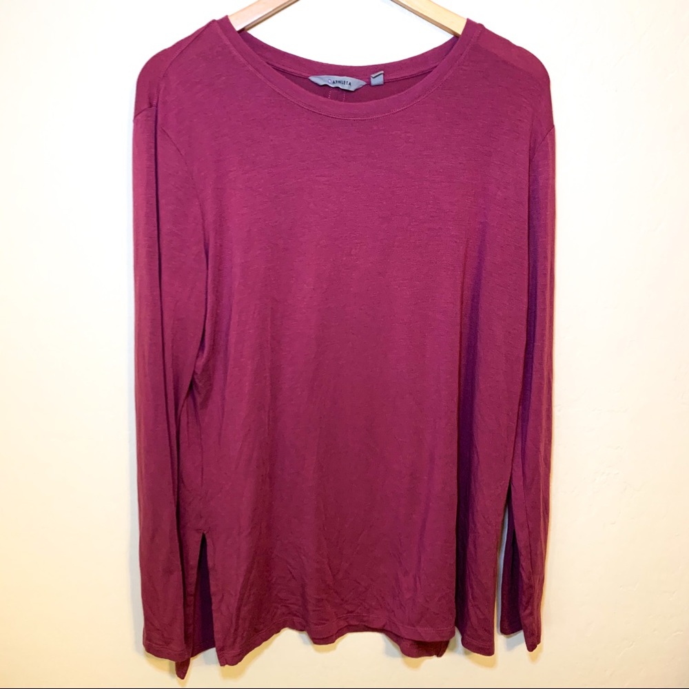 Athleta Threadlight Layering Tee Large - image 2